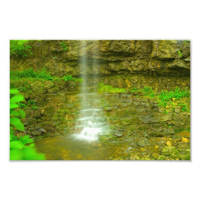 Amphitheater Falls, John Bryan State Park, Ohio Fototryck (Framsidan)