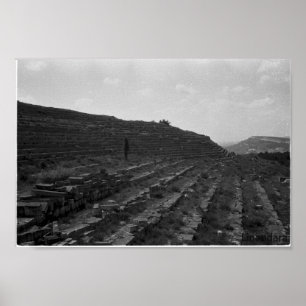 Amphitheater Limestone Quarry in Crimea Poster
