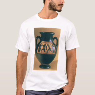 Amphora för loftsvartfigur som visar Theseus och Tee Shirt