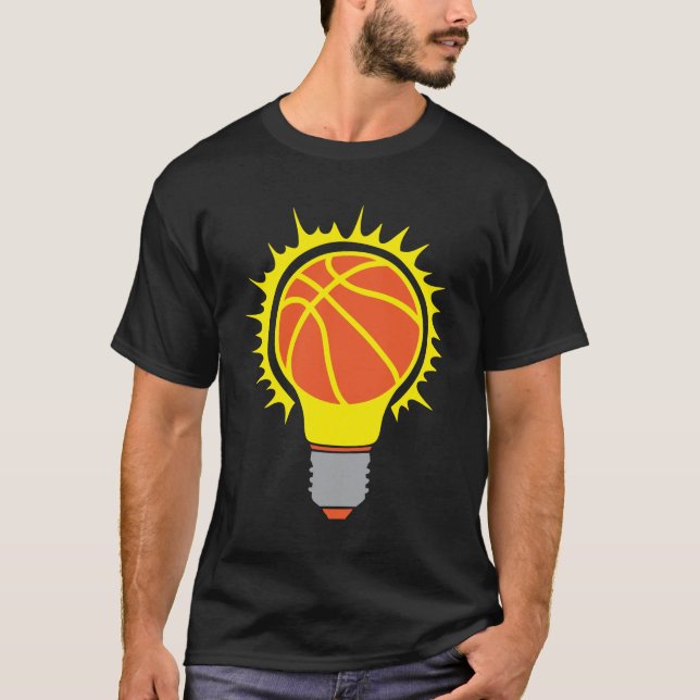 ampoule basketball ballon bulb birne t shirt (Framsida)