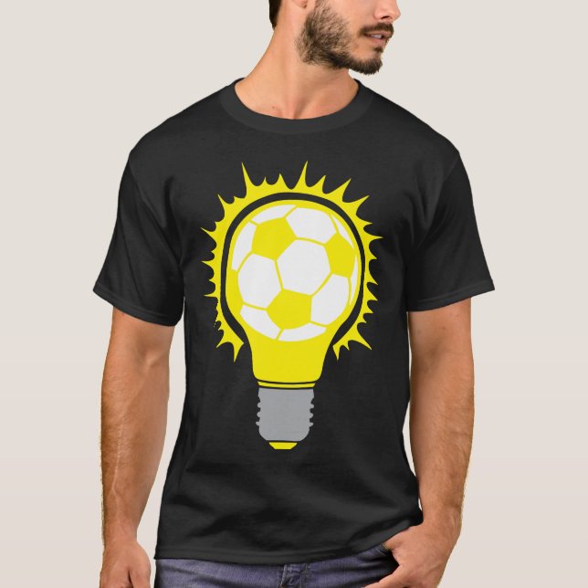ampoule foot soccer ballon bulb birne football t shirt (Framsida)