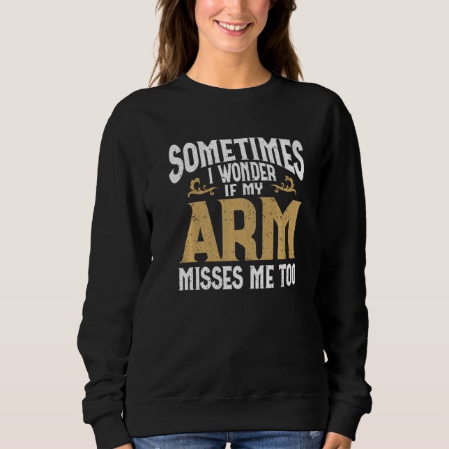 Amputation Arm Amputee Humor Arm Amputee Premium T Shirt (Framsida)