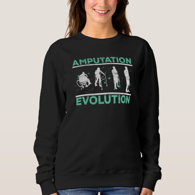Amputation Evolution Amputee Amputated Surgery   T Shirt (Framsida)