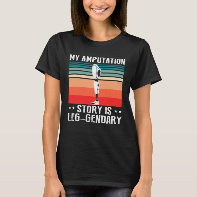 Amputationsöverlevare för benprotes 3 t shirt (Framsida)