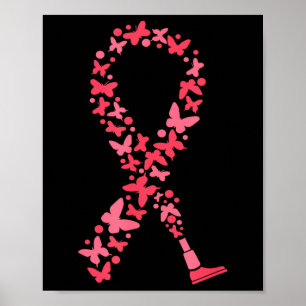 Amputee Awareness Ribbon Handicap Prosthetic Leg A Poster