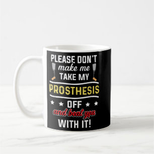 Amputee Humor Beat Leg Arm Funny Recovery Gifts Kaffemugg