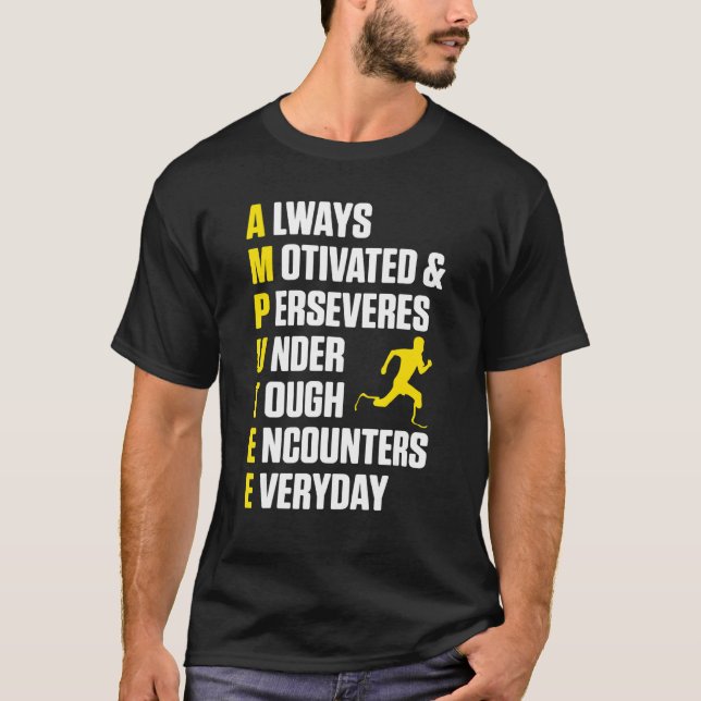 Amputee Humor Definition Leg Arm Funny Recovery 4 T Shirt (Framsida)