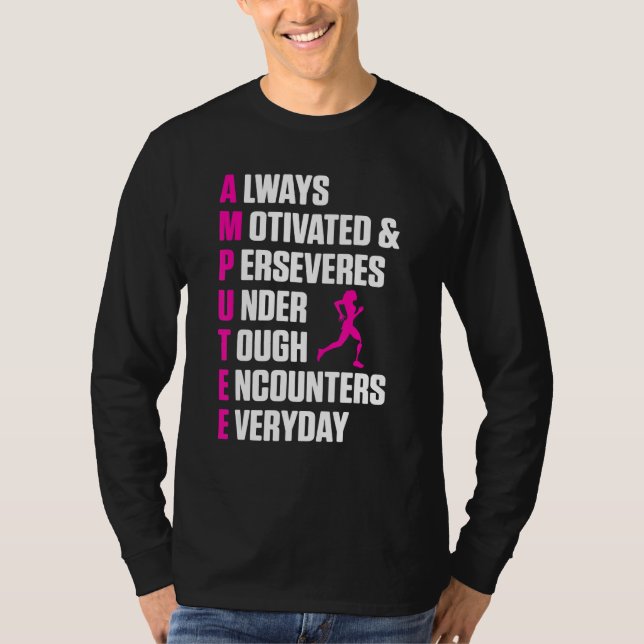 Amputee Humor Definition Leg Arm Funny Recovery T Shirt (Framsida)