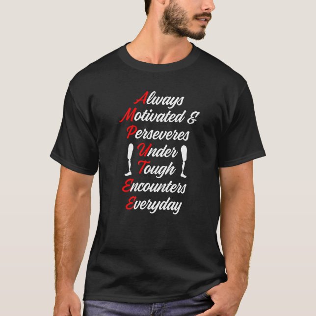 Amputee Humor Definition Leg Arm Funny Recovery T Shirt (Framsida)