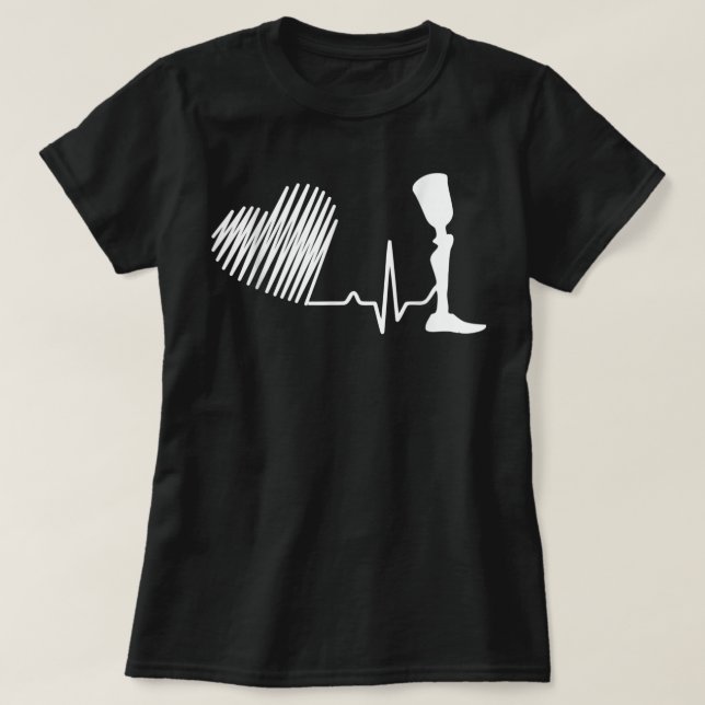 Amputee Humor Heartslag Leg Arm Funny Recovery Gif T Shirt (Design framsida)