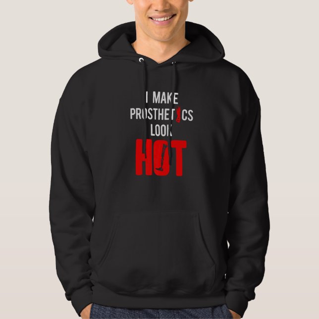 Amputee Humor Hot Leg Arm  Recovery  1 Hoodie (Framsida)