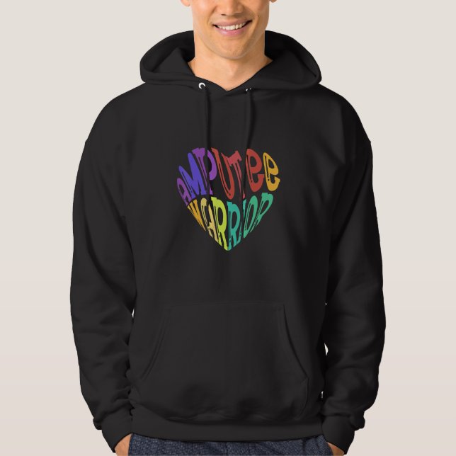 Amputee Humor Illness Leg Arm  Recovery Hoodie (Framsida)