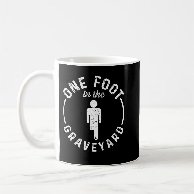Amputee Humor One Foot Leg Funny Recovery-presenta Kaffemugg (Vänster)