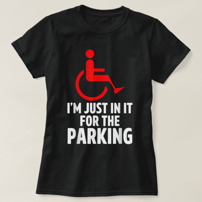 Amputee Humor Parking Leg Arm Funny Recovery Gifts T Shirt (Design framsida)