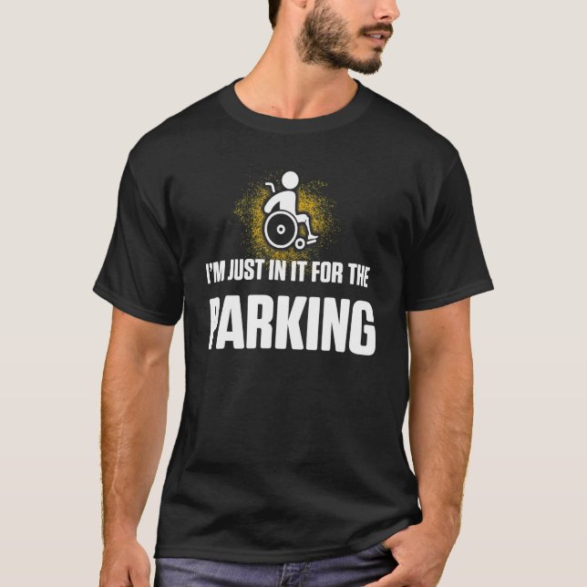 Amputee Humor Parking Leg Arm Funny Recovery T Shirt (Framsida)