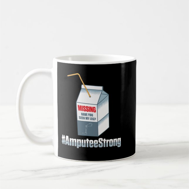 Amputee Humor saknar Arm-stift för återvinning Kaffemugg (Vänster)