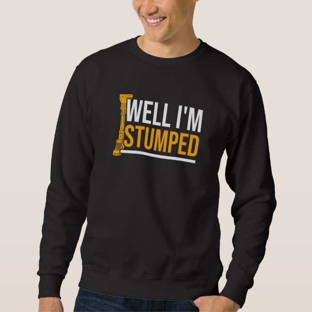 Amputee Humor stumpade Leg Arm Funny Recovery 1 Lång Ärmad Tröja (Framsida)