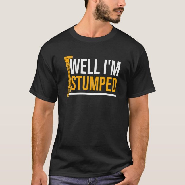 Amputee Humor stumpade Leg Arm Funny Recovery 1 T Shirt (Framsida)