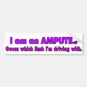 Amputeechaufför Bildekal