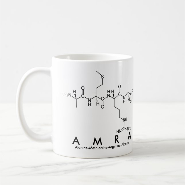 Amra peptide namn mugg (Vänster)