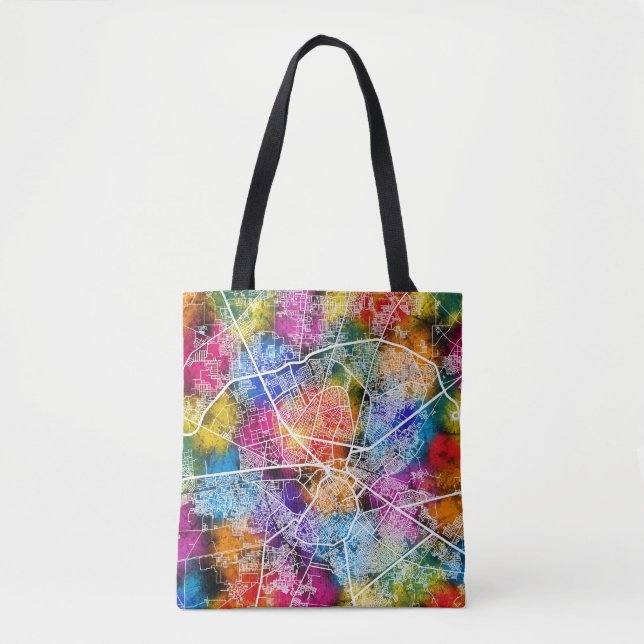 Amritsar Punjab City Karta Tygkasse (Framsida)