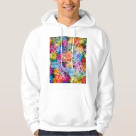Amritsar Punjab Stadskarta Hoodie