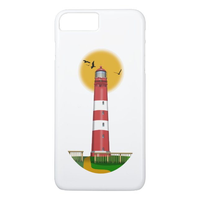 Amrum Lighthouse Tyskland Case-Mate iPhone Skal (Baksida)