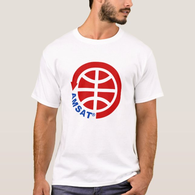 AMSAT Round Logotyp T-Shirt (Framsida)