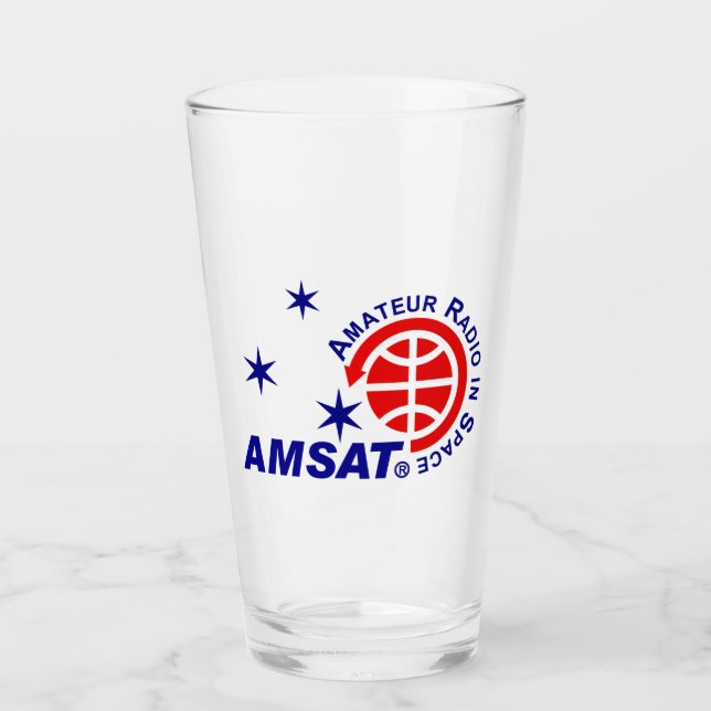 AMSAT-Tumbler Glaskopp (Framsida)