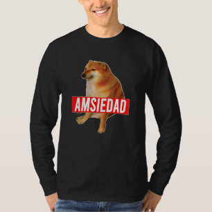 Amsiedad Cheems Ironic Spain Doge Meme T Shirt
