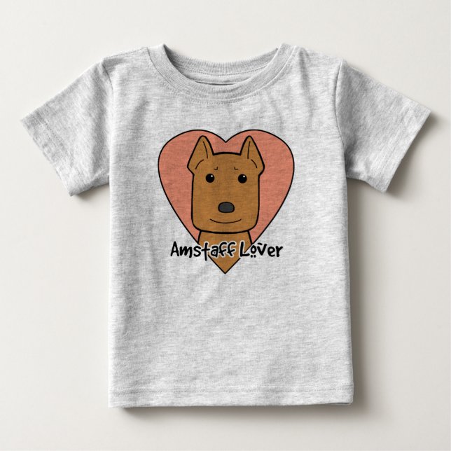 Amstaff älskare tee (Framsida)