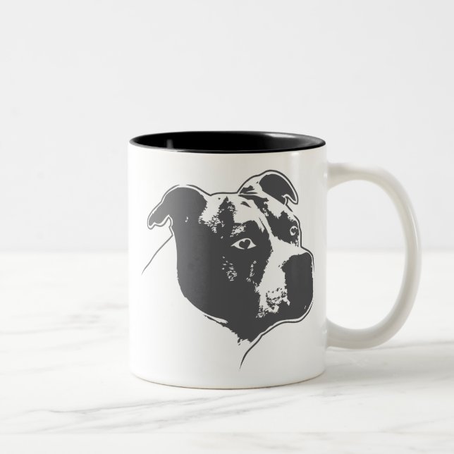 AmStaff BOY 1 only | Tasse / Cup Två-Tonad Mugg (Höger)