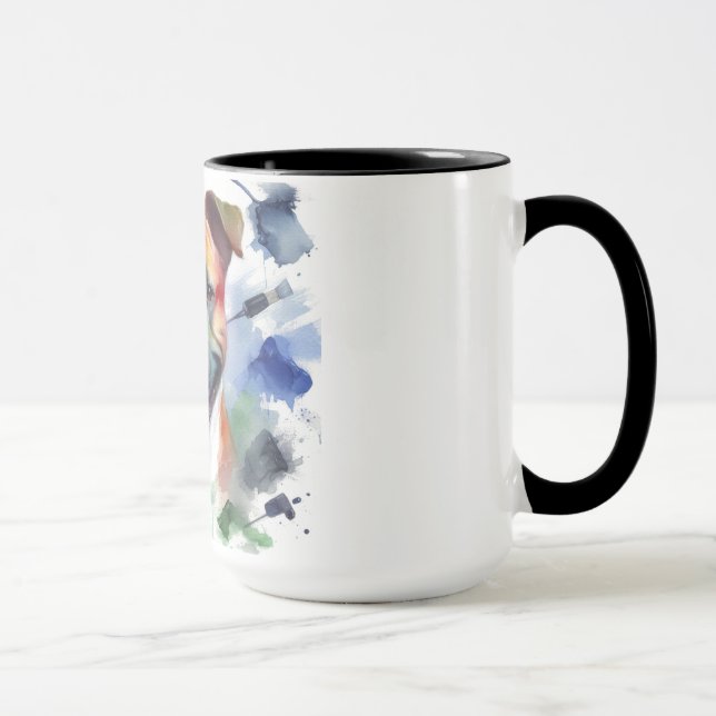 Amstaff färgrik.  mugg (Höger)