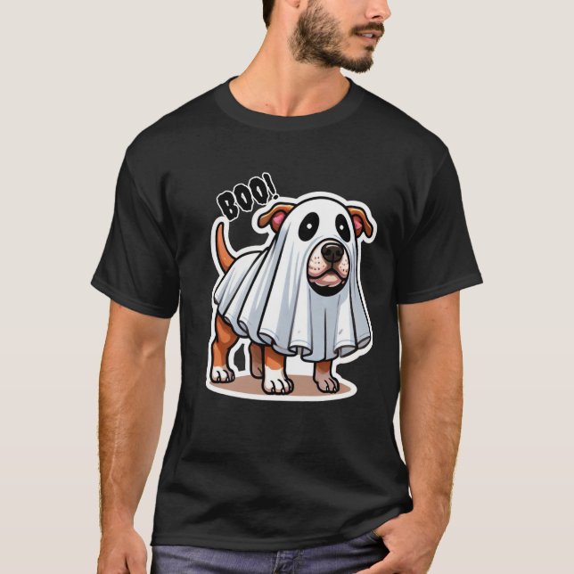 AmStaff Ghost Costume T Shirt (Framsida)