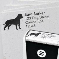 AmStaff Hund Silhouette-Returadress
