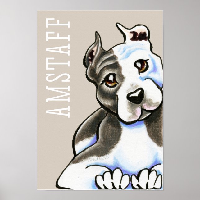 Amstaff Lean on Me (Type) Poster (Framsidan)