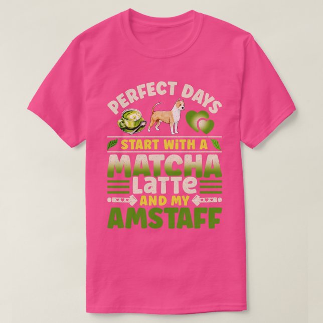 AmStaff Matcha Latte T Shirt (Design framsida)
