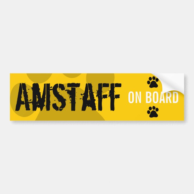 Amstaff ombord bildekal (Framsidan)