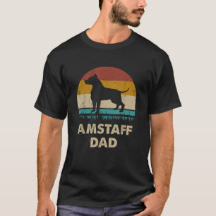 Amstaff Pappa Amerikansk Staffordshire Terrier Hun T Shirt