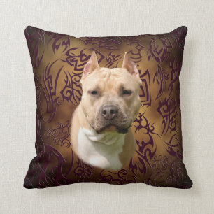 Amstaff stam- tatuering kudde