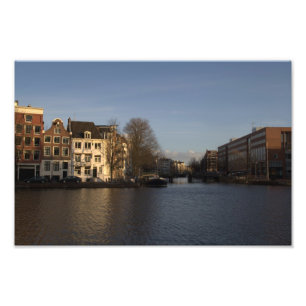 Amstel flod, Amsterdam Fototryck