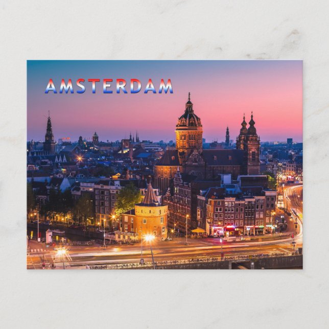 Amsterdam 003B Vykort (Framsida)