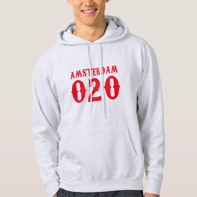Amsterdam 020 hoodie (Framsida)