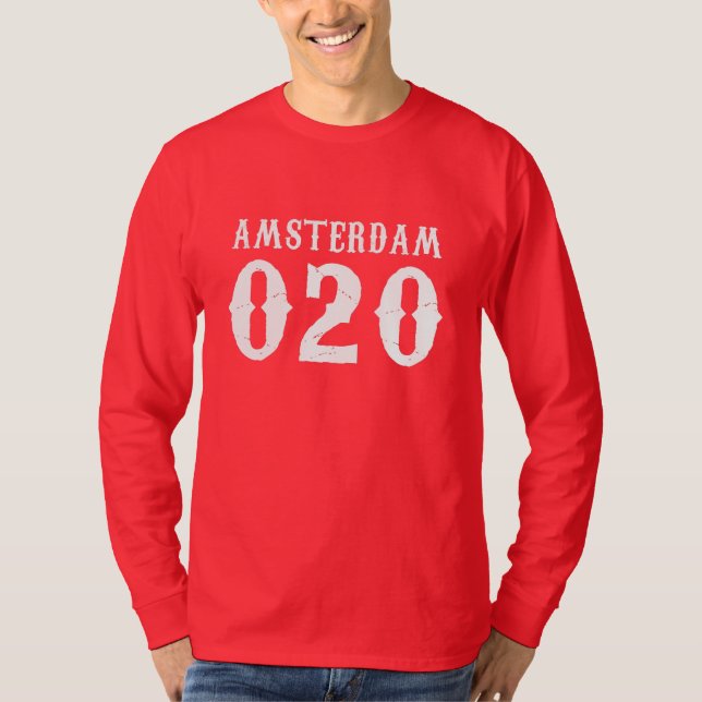 Amsterdam 020  T-Shirt (Framsida)
