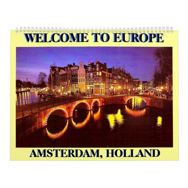 AMSTERDAM 1, AMSTERDAM, HOLLAND,… - skräddarsy Kalender (Omslag)