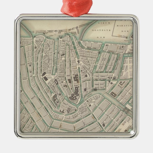 Amsterdam 2 julgransprydnad metall (Framsidan)