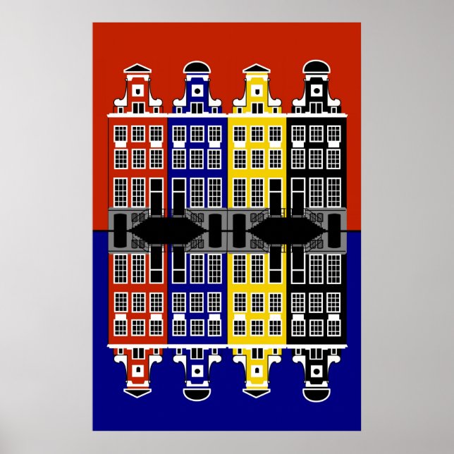 Amsterdam Architecture - Handelshus Poster (Framsidan)
