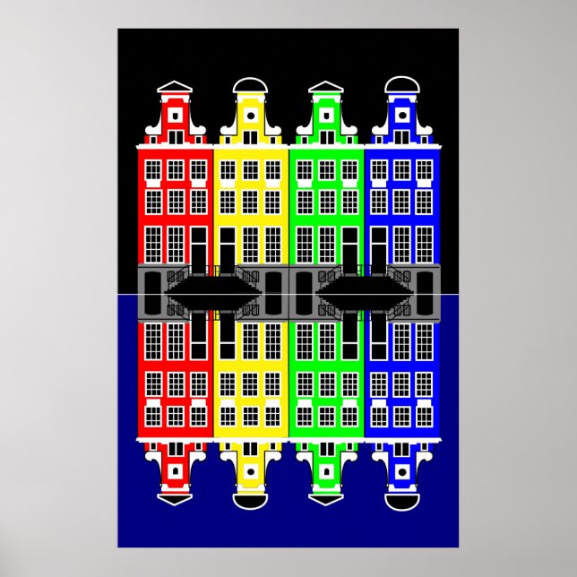 Amsterdam Architecture - Handelshus Poster (Framsidan)