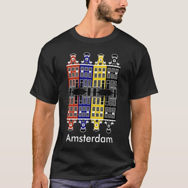 Amsterdam Architecture - Handelshus Tee Shirt (Framsida)