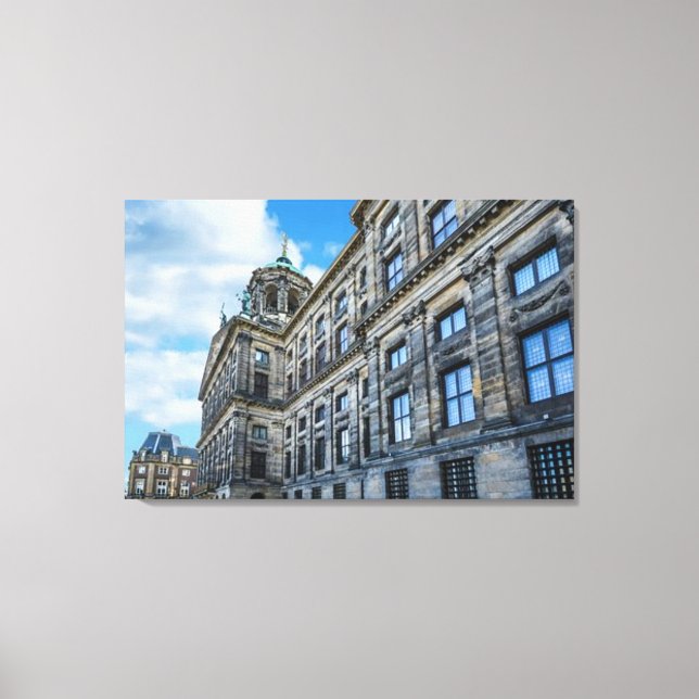"Amsterdam Architecture" Holland Canvas Wall Art (Framsida)